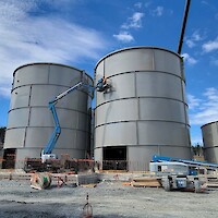 CIL Tank Area Construction Progress, July 2024